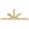 Ekena Millwork Richland Rough Sawn Timber Gable Bracket, Douglas Fir, 96"W x 52"H x 6"D x 6"F, 13/12 Pitch GBW096X52X0606RIC00RDF - alternate 4